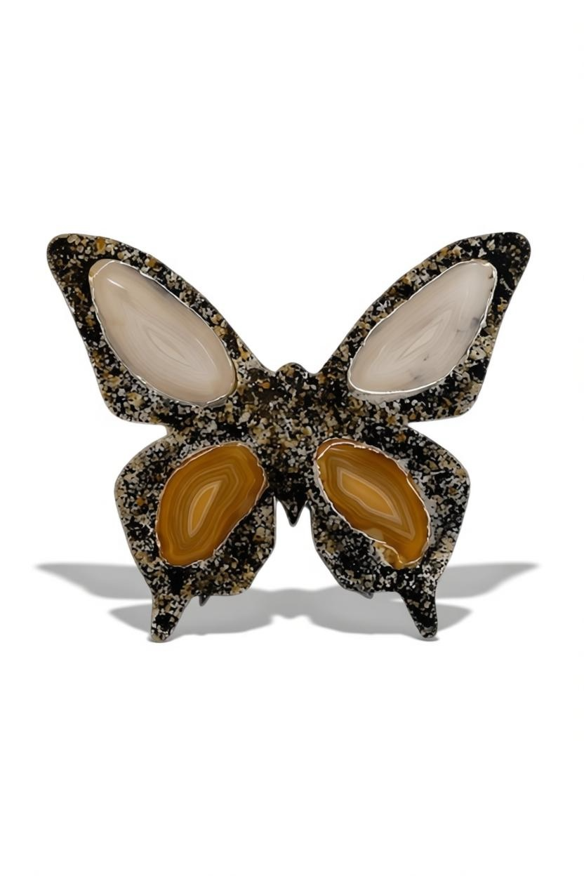 Agate Butterfly Sculpture | Transformation, Harmony & Feng Shui Renewal