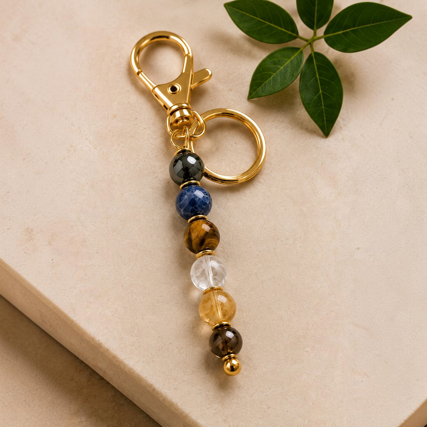 FOCUS Crystal Key + Purse Chain
