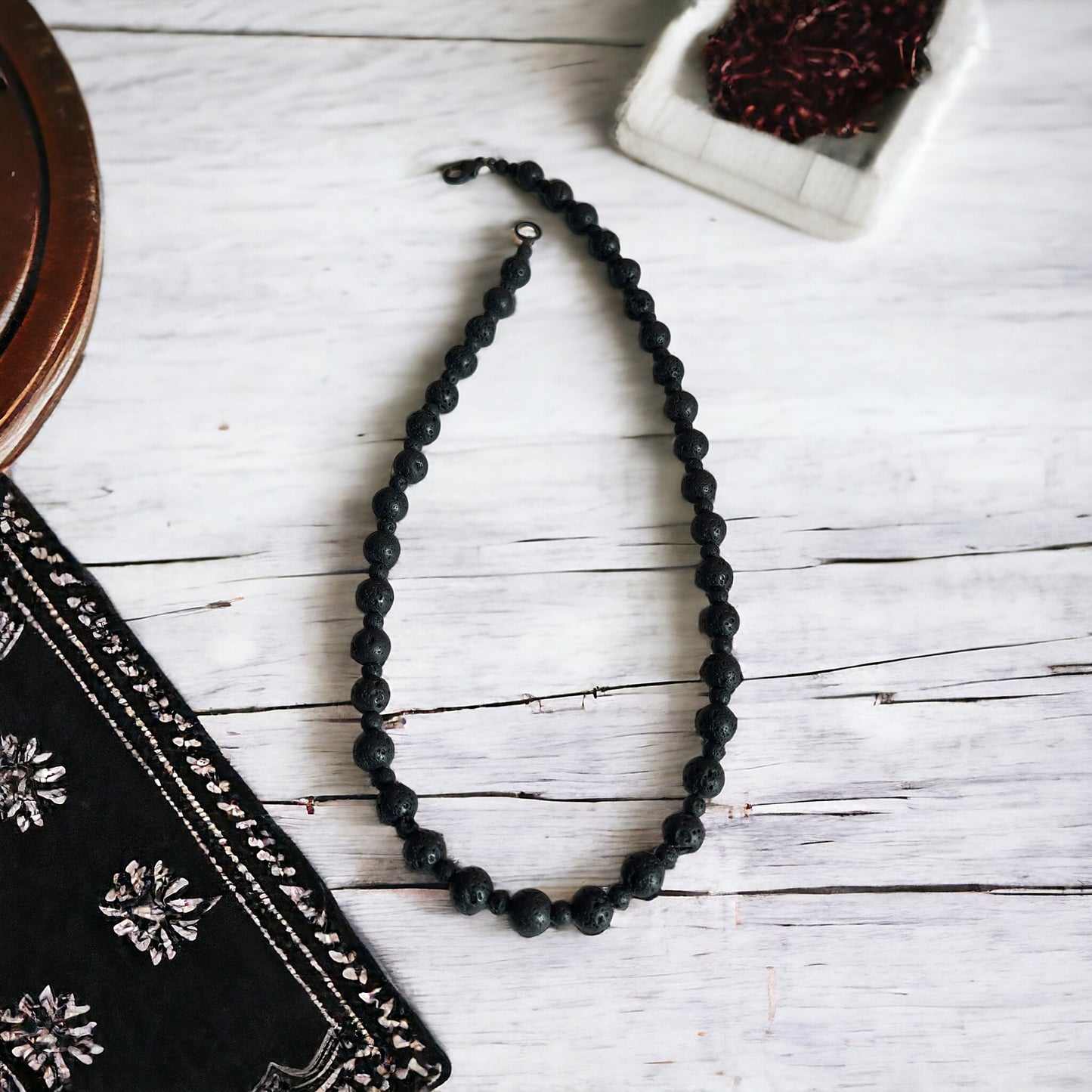 Sacred Ground  Lava Stone Necklace