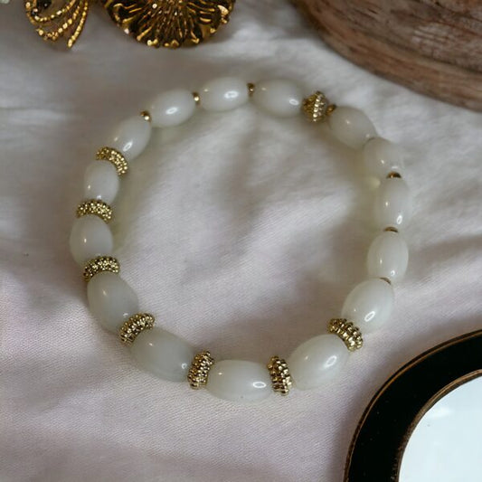 milky quartz healing bracelet milky quartz healing bracelet