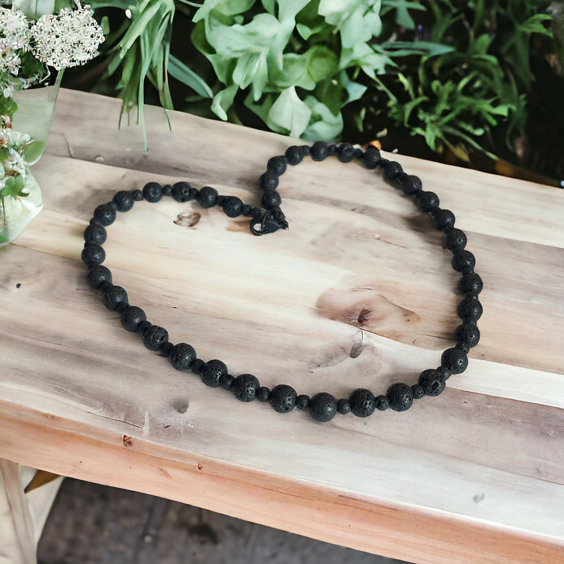 Sacred Ground  Lava Stone Necklace