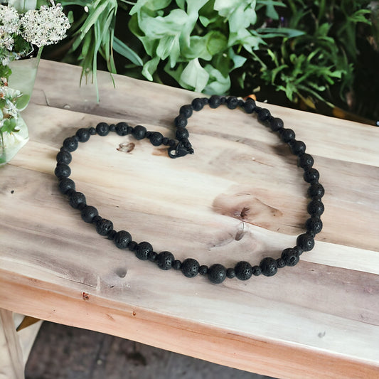 Sacred Ground  Lava Stone Necklace
